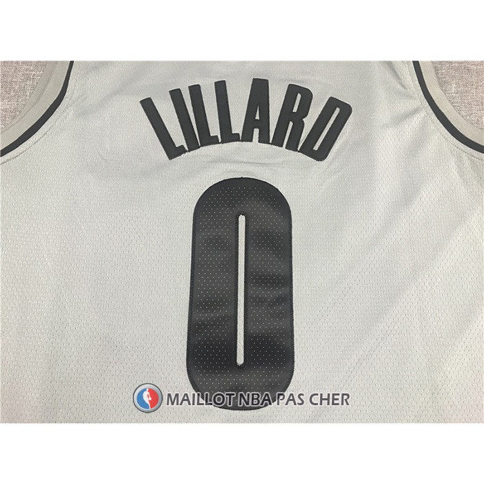 Maillot Portland Trail Blazers Damian Lillard Earned 2020-21 Gris